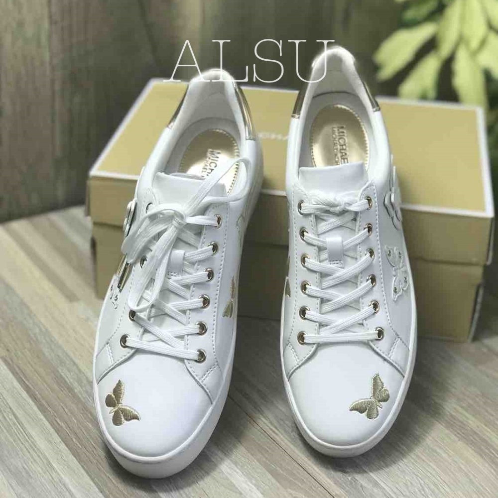 Michael Kors Poppy Lace Up Optic White W AUTHENTIC - Picture 6 of 8